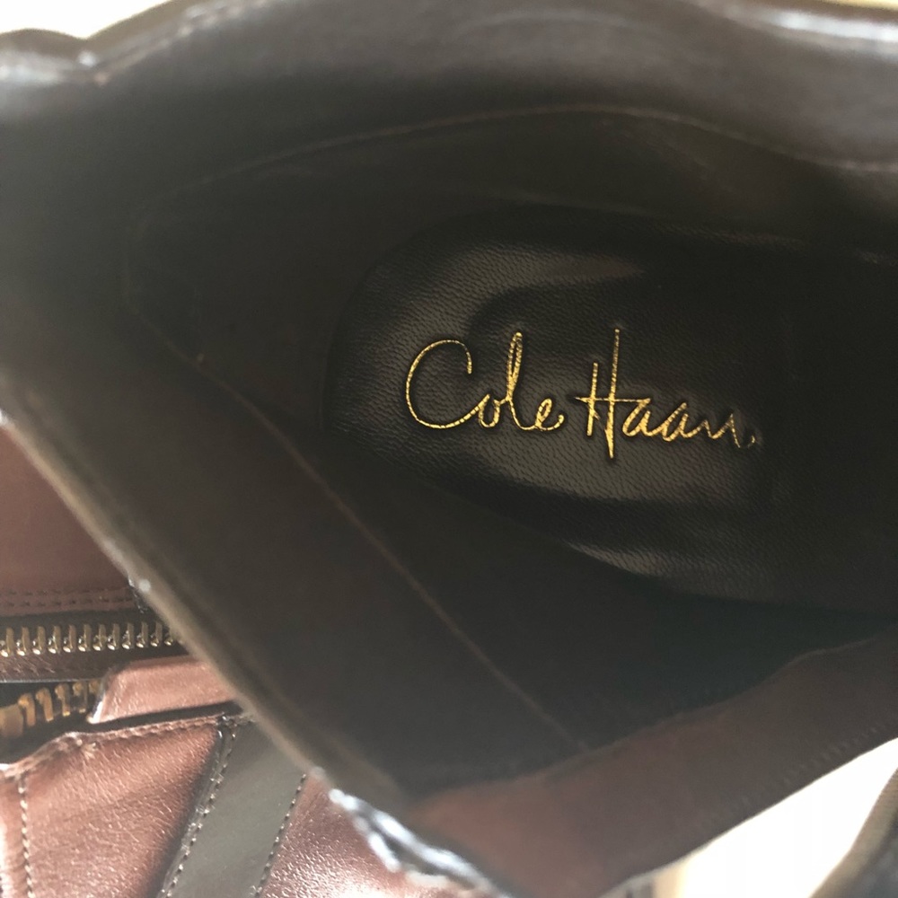 Cole Haan 2-tone leather heels Sz 10b - Picture 6 of 8